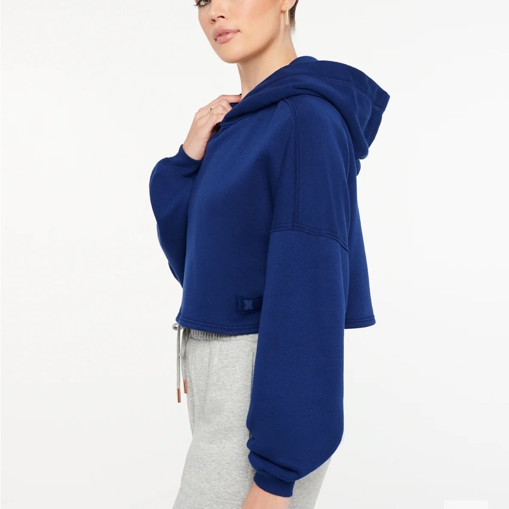 Savage X Fenty Royal Boss Blue Xssential Crop Hoodie - Picture 4 of 13